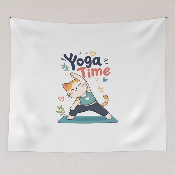 Item preview, Cat Yoga Time designed and sold by Newthingzy.