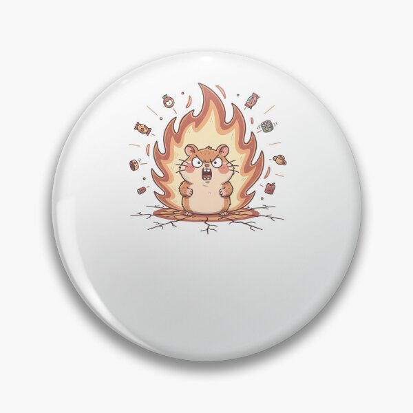 Item preview, Hamster On Fire Pocket Creatures Funny Animal  designed and sold by Panom Suavichien.