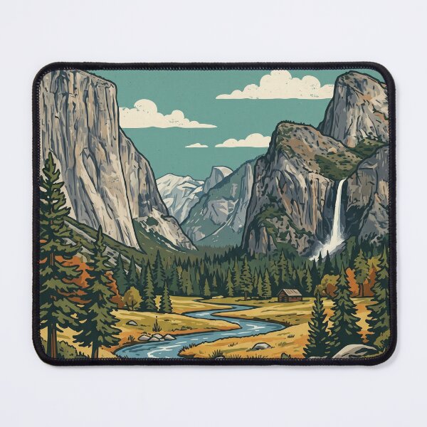 Item preview, Yosemite National Park USA Travel Tourism Vintage designed and sold by RareLavender.
