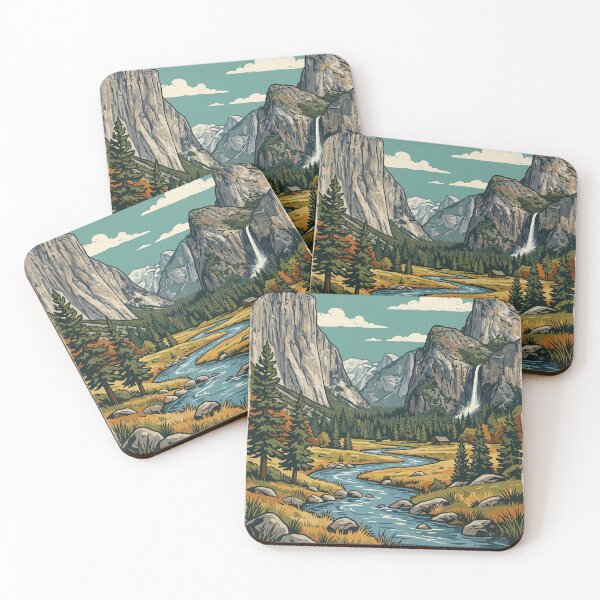 Item preview, Yosemite National Park USA Travel Tourism Vintage designed and sold by RareLavender.