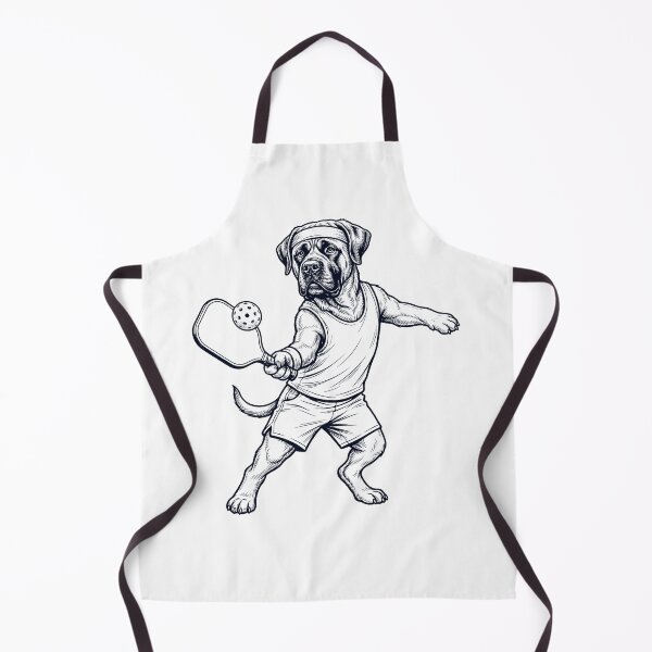 Item preview, Vintage Mastiff Playing Pickleball Player Dog Lover designed and sold by DoodleTortle.