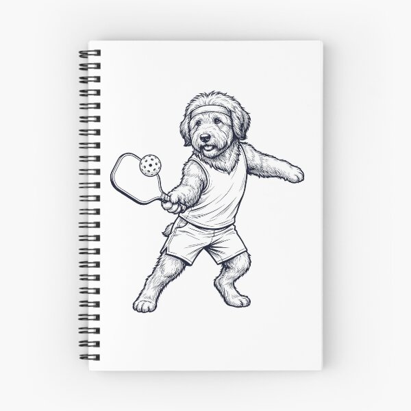 Item preview, Vintage Old English Sheepdog Playing Pickleball Player Dog Lover designed and sold by DoodleTortle.