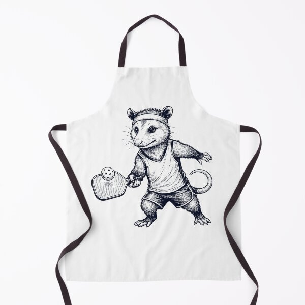 Item preview, Vintage Opossum Playing Pickleball Player Animal Lover designed and sold by DoodleTortle.