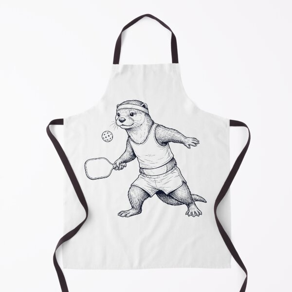 Item preview, Vintage Otter Playing Pickleball Player Animal Lover designed and sold by DoodleTortle.