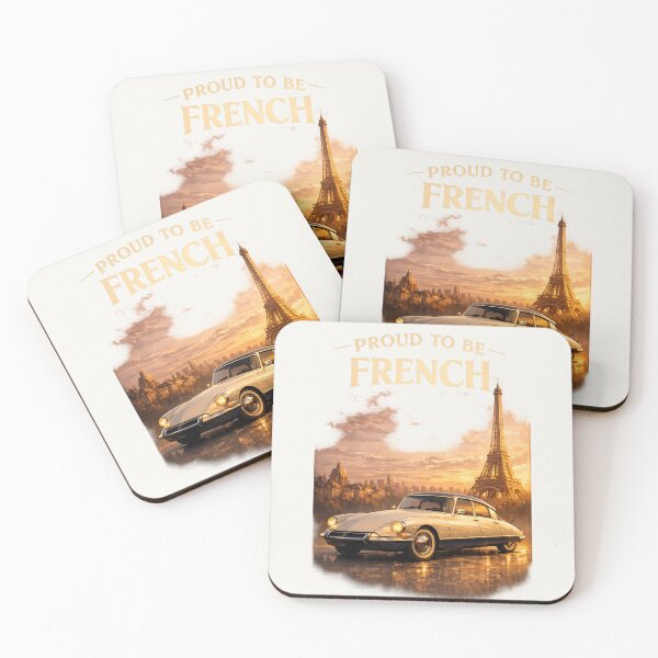 Item preview, Proud To Be French Elegant Paris Car Art designed and sold by Retro Arabica.