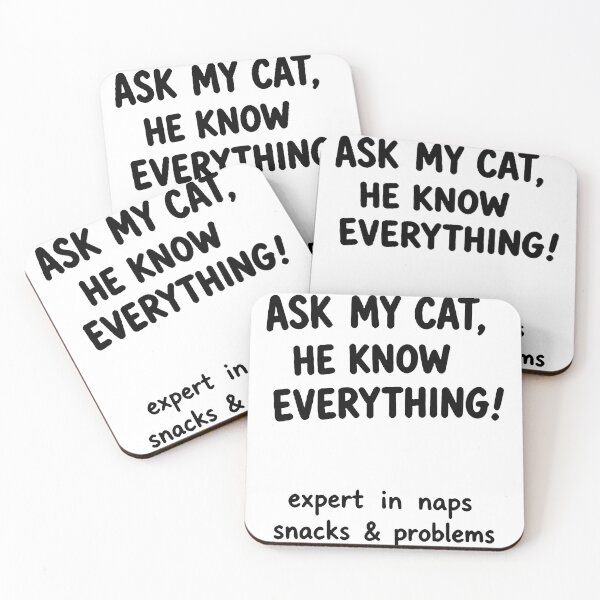 Item preview, ¡Pregúntale a mi gato, él lo sabe todo! designed and sold by Mystic & Celestial Art.