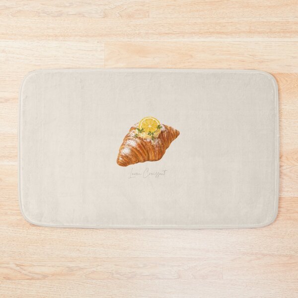 Item preview, French Bakery Pastries | Lemon Croissant Art designed and sold by simplepaperplan.