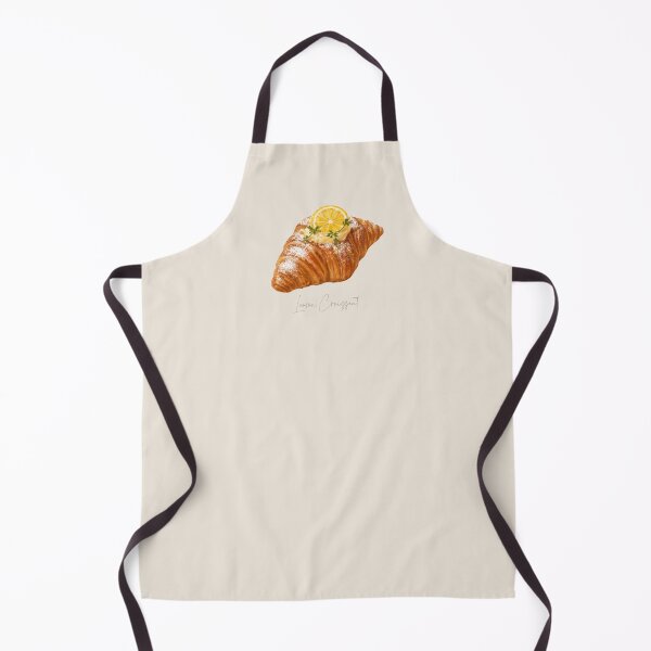 Item preview, French Bakery Pastries | Lemon Croissant Art designed and sold by simplepaperplan.