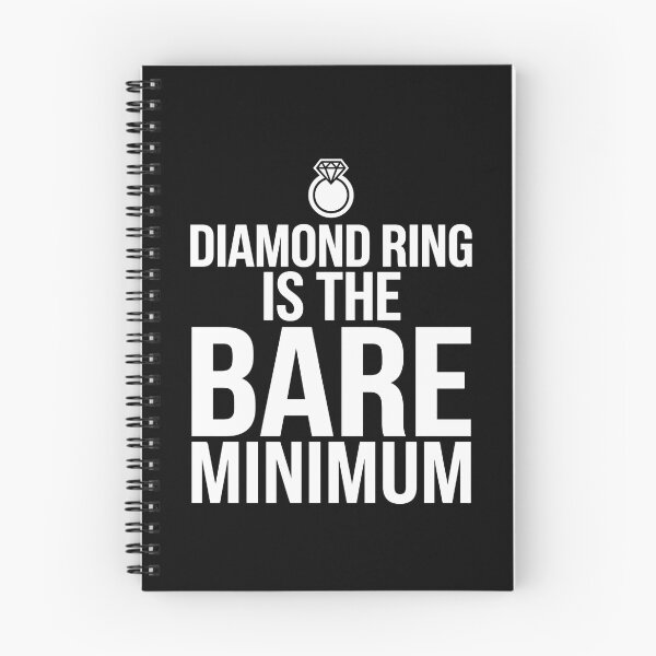 Item preview, Diamond Ring Is The Bare Minimum Funny Quote – Luxury Feminine Empowerment Aesthetic Gift for Women designed and sold by Im-Ara.