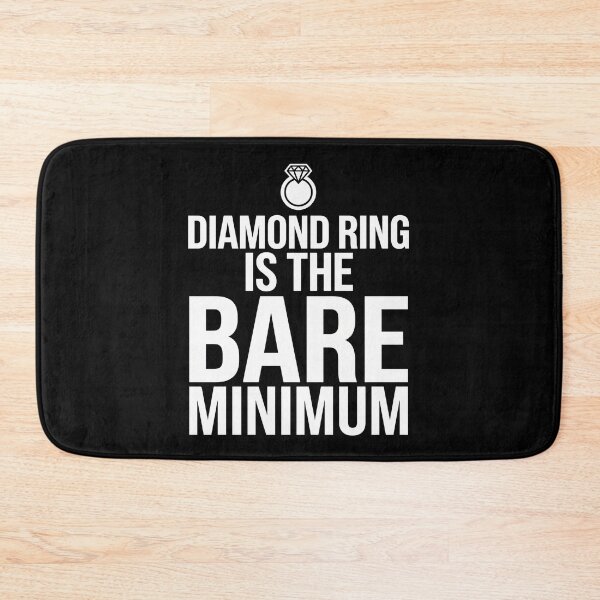 Item preview, Diamond Ring Is The Bare Minimum Funny Quote – Luxury Feminine Empowerment Aesthetic Gift for Women designed and sold by Im-Ara.