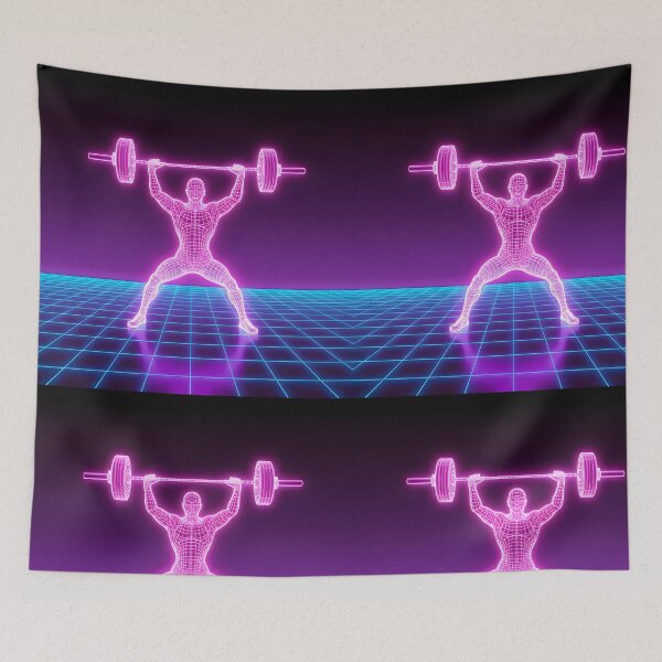 Item preview, Cyber-Pump Neon - Gym Shirt Design designed and sold by Mouad-Doadi.