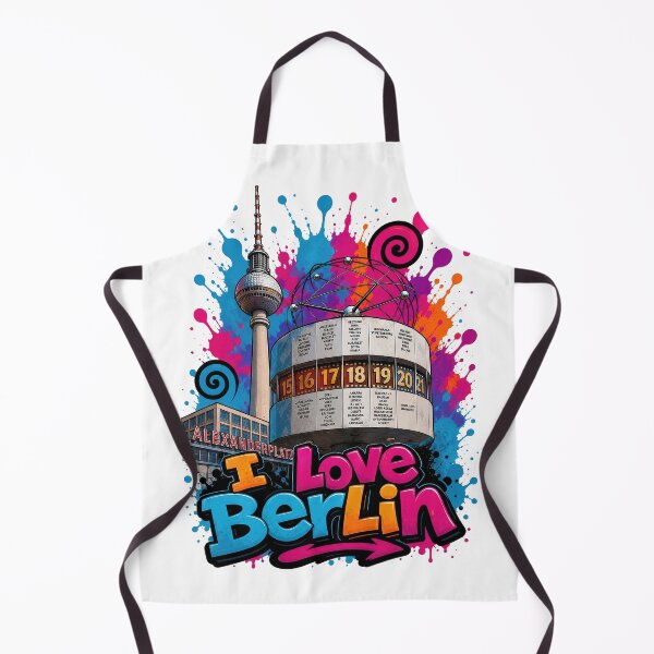 Item preview, Alexanderplatz Berlin – Colorful Graffiti T-Shirt Design Germany Skyline Art designed and sold by Earth Celebration Designs.
