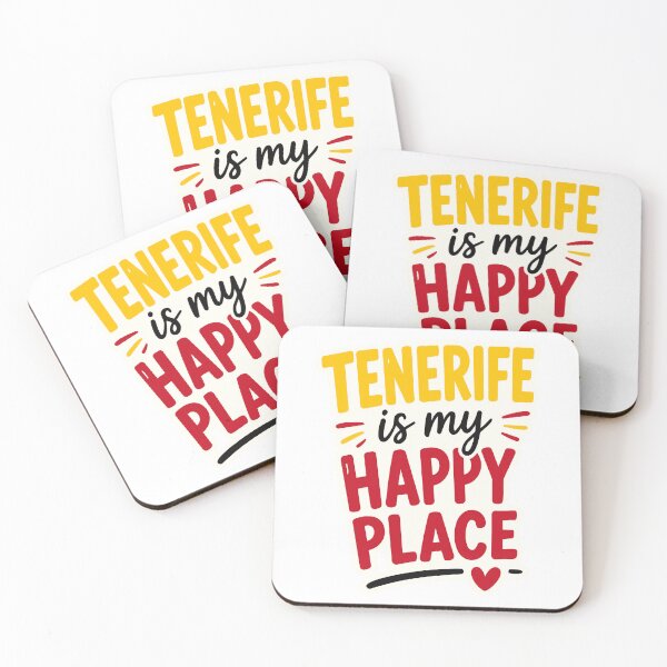 Item preview, Tenerife Spain Travel Quote Sticker – My Happy Place Vacation Sticker designed and sold by Olivra.