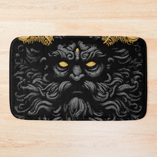 Item preview, Dark wise demon god with beard and golden horns 127sm designed and sold by 127sm.