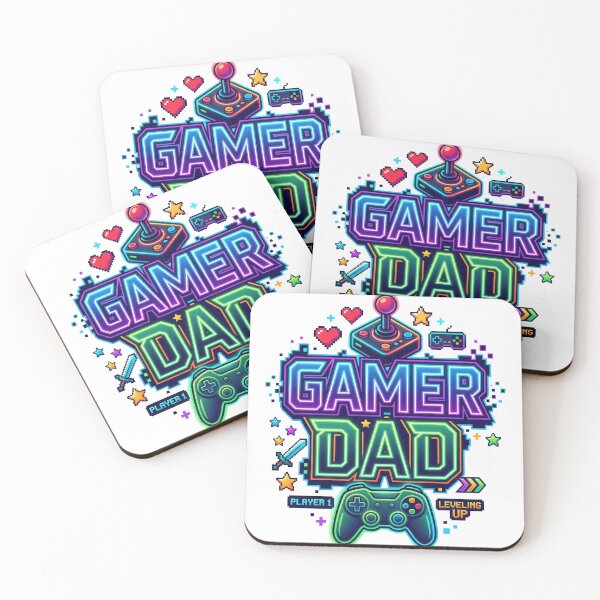 Item preview, Gamer Dad Shirt – Retro Neon Gaming Controller Father’s Day Gift designed and sold by PlumArtDesign.