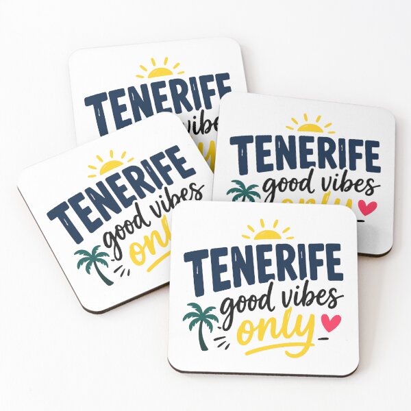 Item preview, Tenerife Spain Sticker – 'Good Vibes Only' Travel Quotes Sticker designed and sold by Olivra.