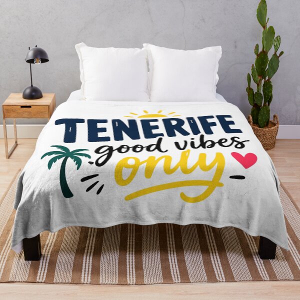 Item preview, Tenerife Spain Sticker – 'Good Vibes Only' Travel Quotes Sticker designed and sold by Olivra.