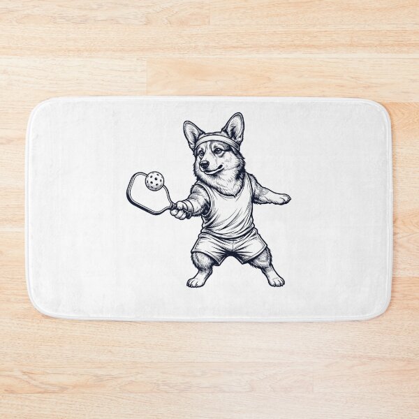 Item preview, Vintage Pembroke Welsh Corgi Playing Pickleball Player Dog Lover designed and sold by DoodleTortle.