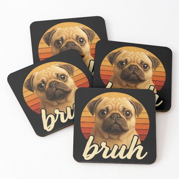 Item preview, Vintage Sunset Pug Bruh designed and sold by BluecidDesign.