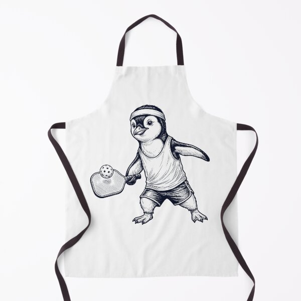 Item preview, Vintage Penguin Playing Pickleball Player Animal Lover designed and sold by DoodleTortle.