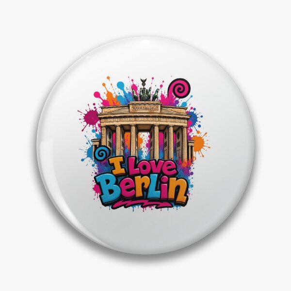 Item preview, Brandenburg Gate Berlin – Colorful Graffiti T-Shirt Design Germany Landmark designed and sold by Earth Celebration Designs.
