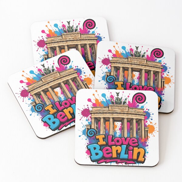 Item preview, Brandenburg Gate Berlin – Colorful Graffiti T-Shirt Design Germany Landmark designed and sold by Earth Celebration Designs.