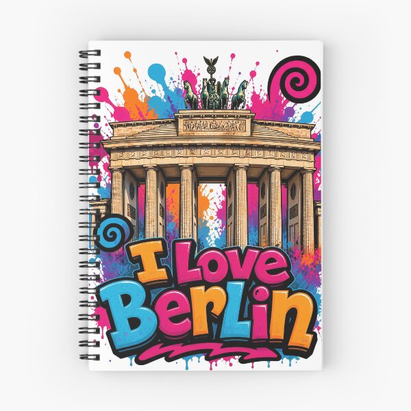 Item preview, Brandenburg Gate Berlin – Colorful Graffiti T-Shirt Design Germany Landmark designed and sold by Earth Celebration Designs.