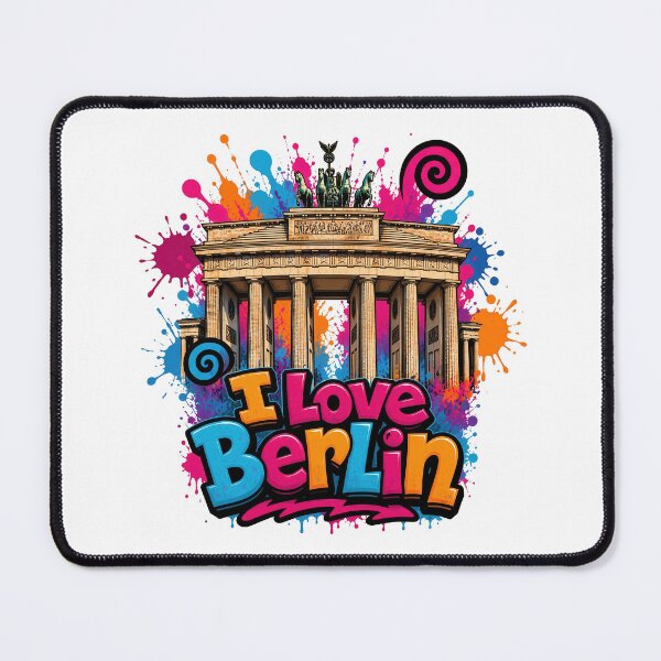Item preview, Brandenburg Gate Berlin – Colorful Graffiti T-Shirt Design Germany Landmark designed and sold by Earth Celebration Designs.