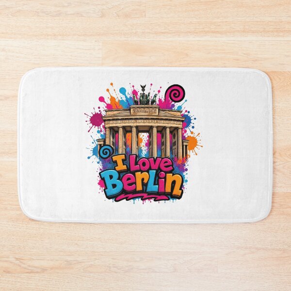 Item preview, Brandenburg Gate Berlin – Colorful Graffiti T-Shirt Design Germany Landmark designed and sold by Earth Celebration Designs.