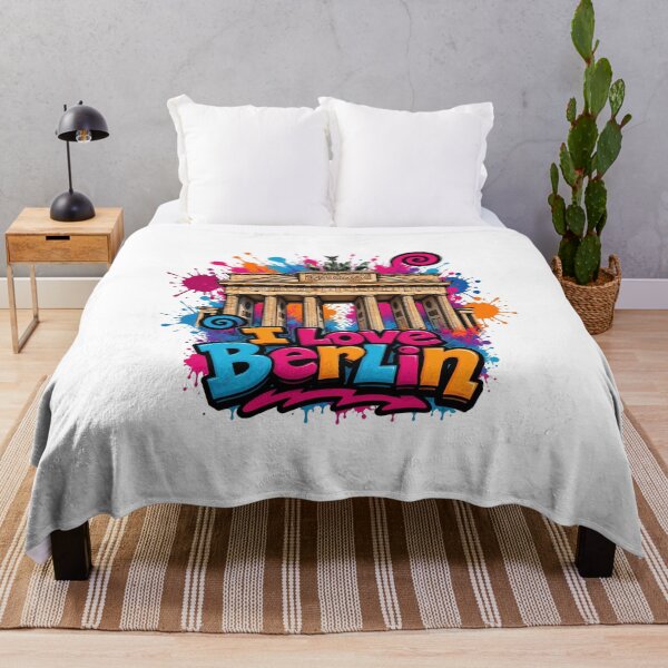 Item preview, Brandenburg Gate Berlin – Colorful Graffiti T-Shirt Design Germany Landmark designed and sold by Earth Celebration Designs.