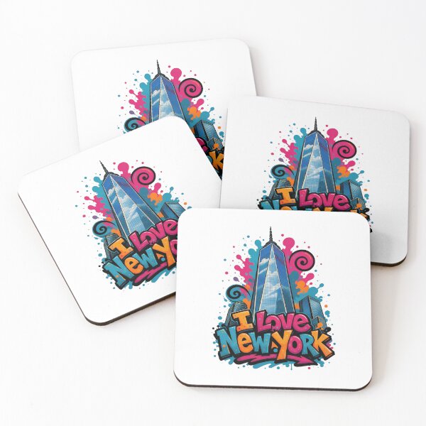 Item preview, One World Trade Center New York – Colorful Graffiti T-Shirt Design designed and sold by Earth Celebration Designs.