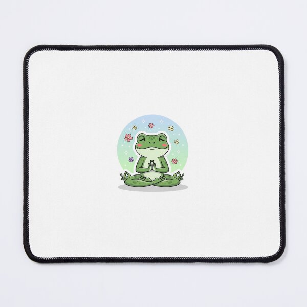 Item preview, Meditating Frog Cute Yoga Cartoon | Zen Kawaii Frog Mindfulness Art designed and sold by MMK1SHOP.