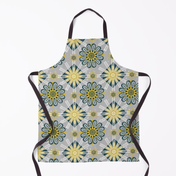Item preview, Navy ochre. grey pattern dark blue mustard designed and sold by findlost.