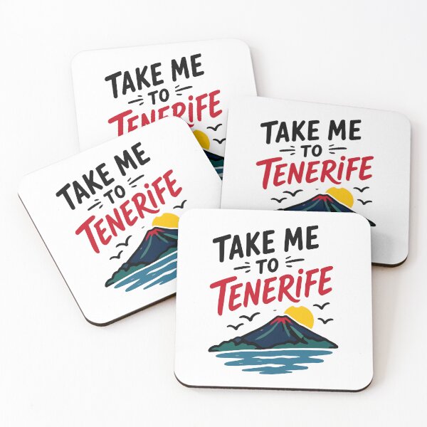 Item preview, Take Me to Tenerife Spain Travel Quote Sticker – Wanderlust Beach Sticker designed and sold by Olivra.