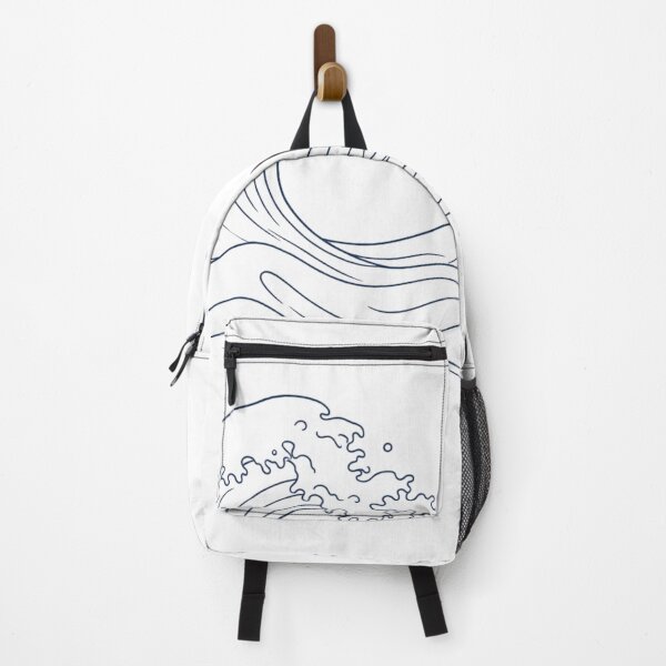 Item preview, Minimal Ocean Wave Line Art | Japanese Style Wave Illustration | Aesthetic Minimal Sea Design designed and sold by Sanika arts .