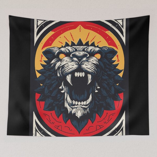 Item preview, Epic tribal furious and angry tiger card. Colourful and mad 127sm designed and sold by 127sm.
