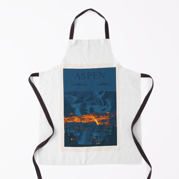Item preview, Aspen Colorado Winter Night - Vintage Ski Resort designed and sold by Beyond Destinations.