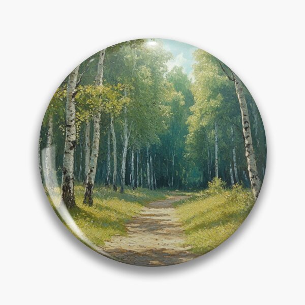 Item preview, Path through the birch forest, painting style designed and sold by ArtNames.