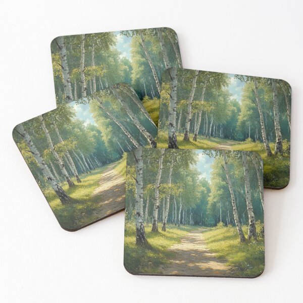Item preview, Path through the birch forest, painting style designed and sold by ArtNames.