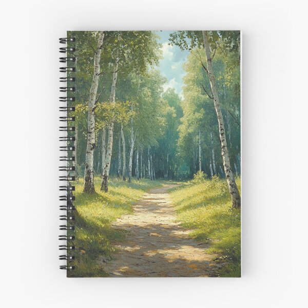 Item preview, Path through the birch forest, painting style designed and sold by ArtNames.