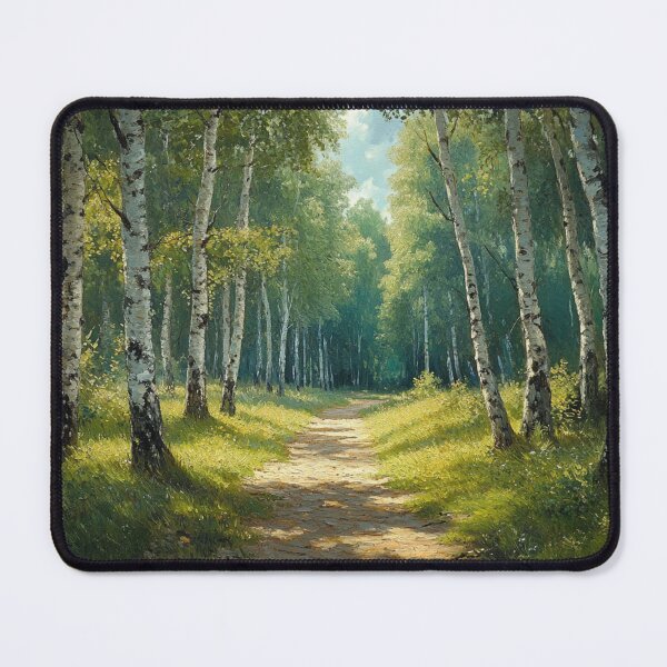 Item preview, Path through the birch forest, painting style designed and sold by ArtNames.