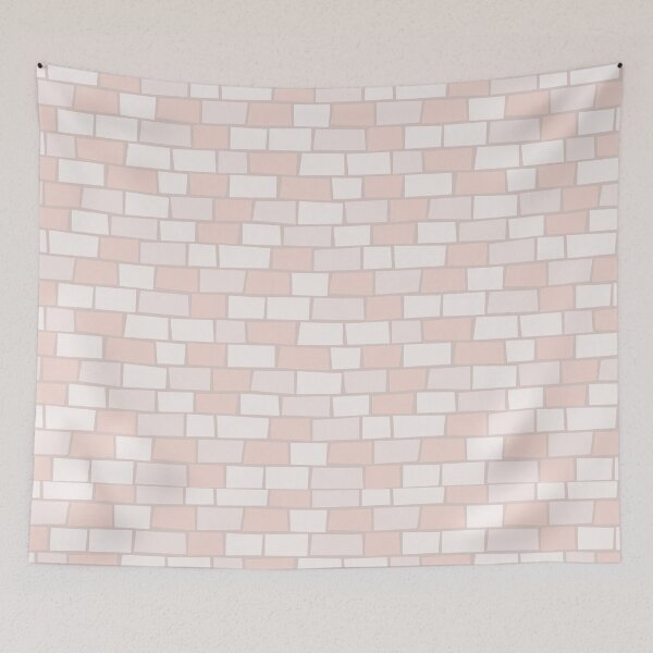 Item preview, Soft Pastel Brick Pattern - Minimal Seamless Wall Texture Design designed and sold by Zaya_art.