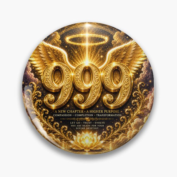 Item preview, Golden Angel Number 999 Completion Transformation Light designed and sold by HiteshArt111.