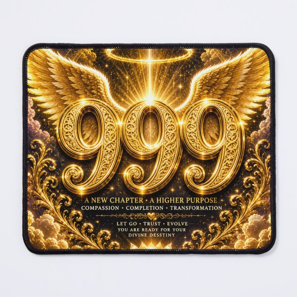 Item preview, Golden Angel Number 999 Completion Transformation Light designed and sold by HiteshArt111.