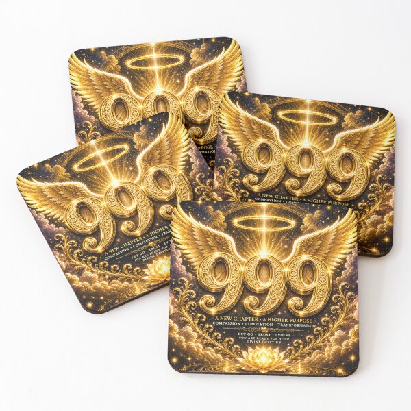 Item preview, Golden Angel Number 999 Completion Transformation Light designed and sold by HiteshArt111.