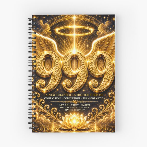 Item preview, Golden Angel Number 999 Completion Transformation Light designed and sold by HiteshArt111.