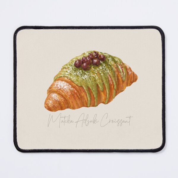 Item preview, French Bakery Pastries | Matcha Adzuki Croissant Art designed and sold by simplepaperplan.