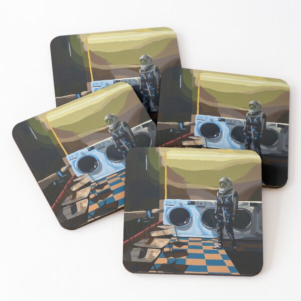 Item preview, Astronaut waiting at the laundromat designed and sold by pencilIDK.