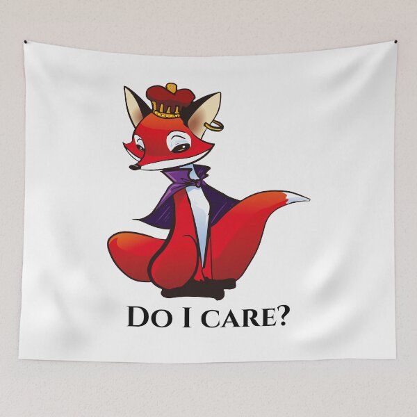 Item preview, Fox King Do I care? designed and sold by Konopikyu.