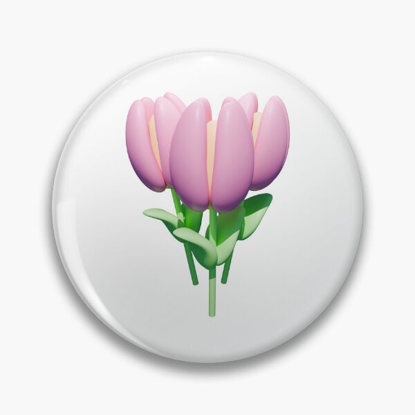 Item preview, Stylized 3D Pink Tulip Flowers designed and sold by ValeryFlame.